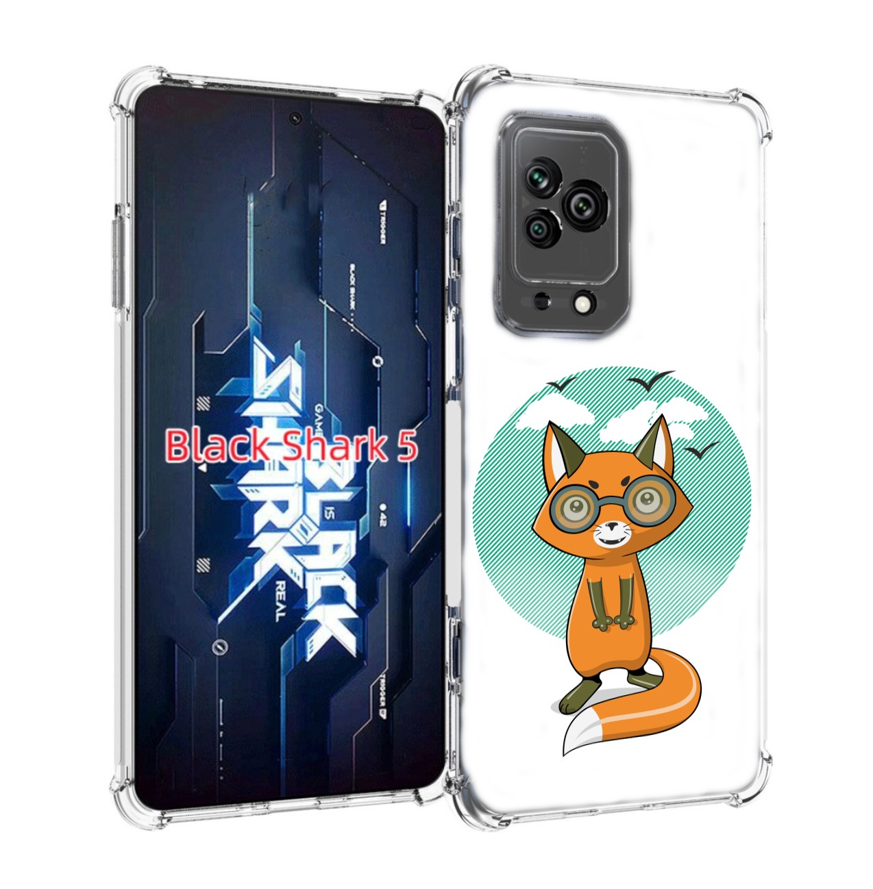 

Чехол MyPads задумчивая лиса для Xiaomi Black Shark 5, Прозрачный, Tocco