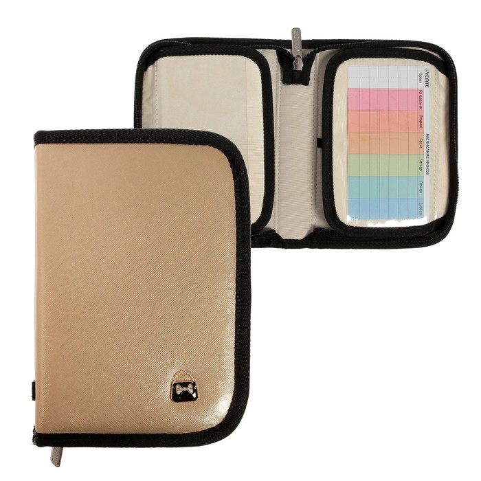 

Пенал 1 секция deVENTE Women's bagn, 140 х 205 мм, кожзам, металлик, золотой