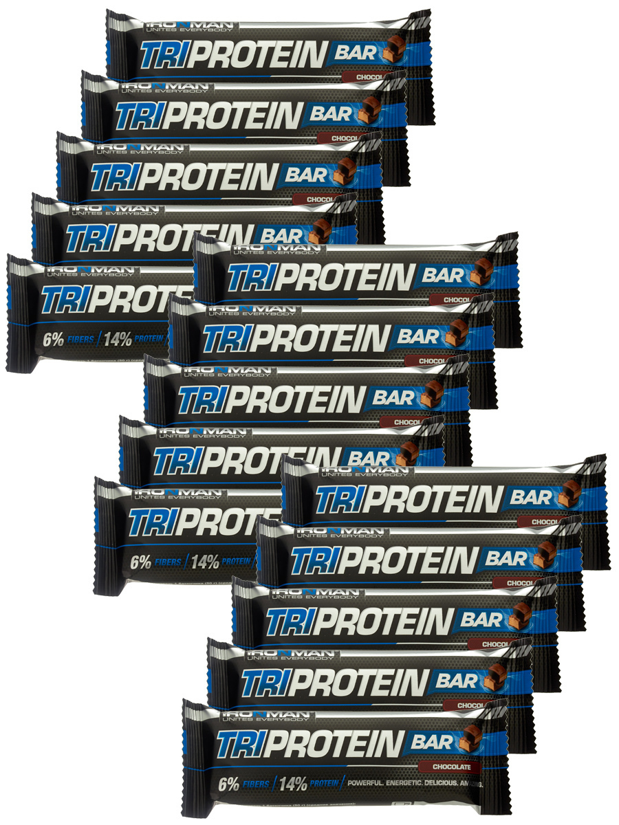 

Ironman TRI Protein bar (Шоколад) 15х50г