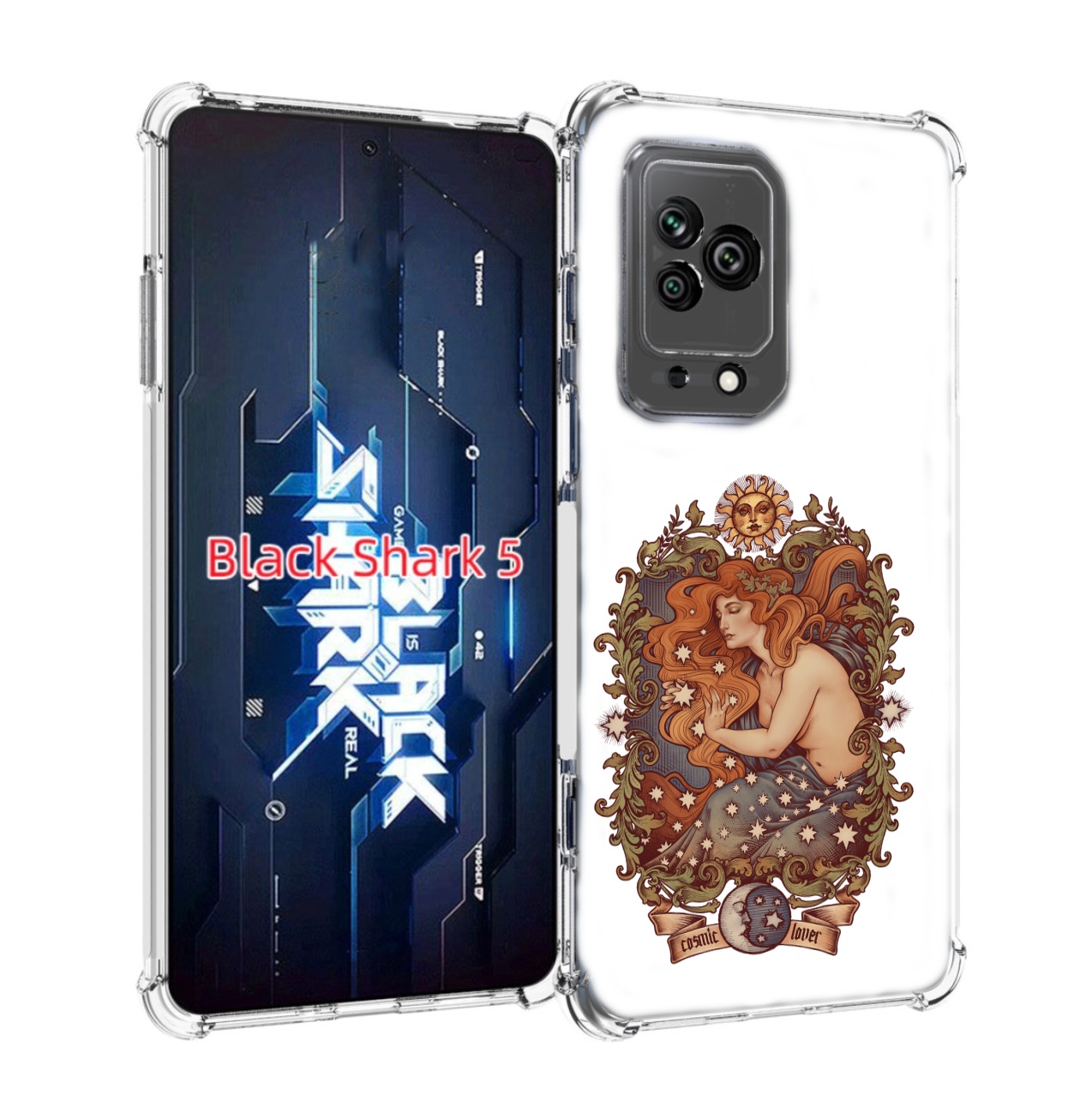 

Чехол MyPads звездная девушка абстракция для Xiaomi Black Shark 5, Прозрачный, Tocco