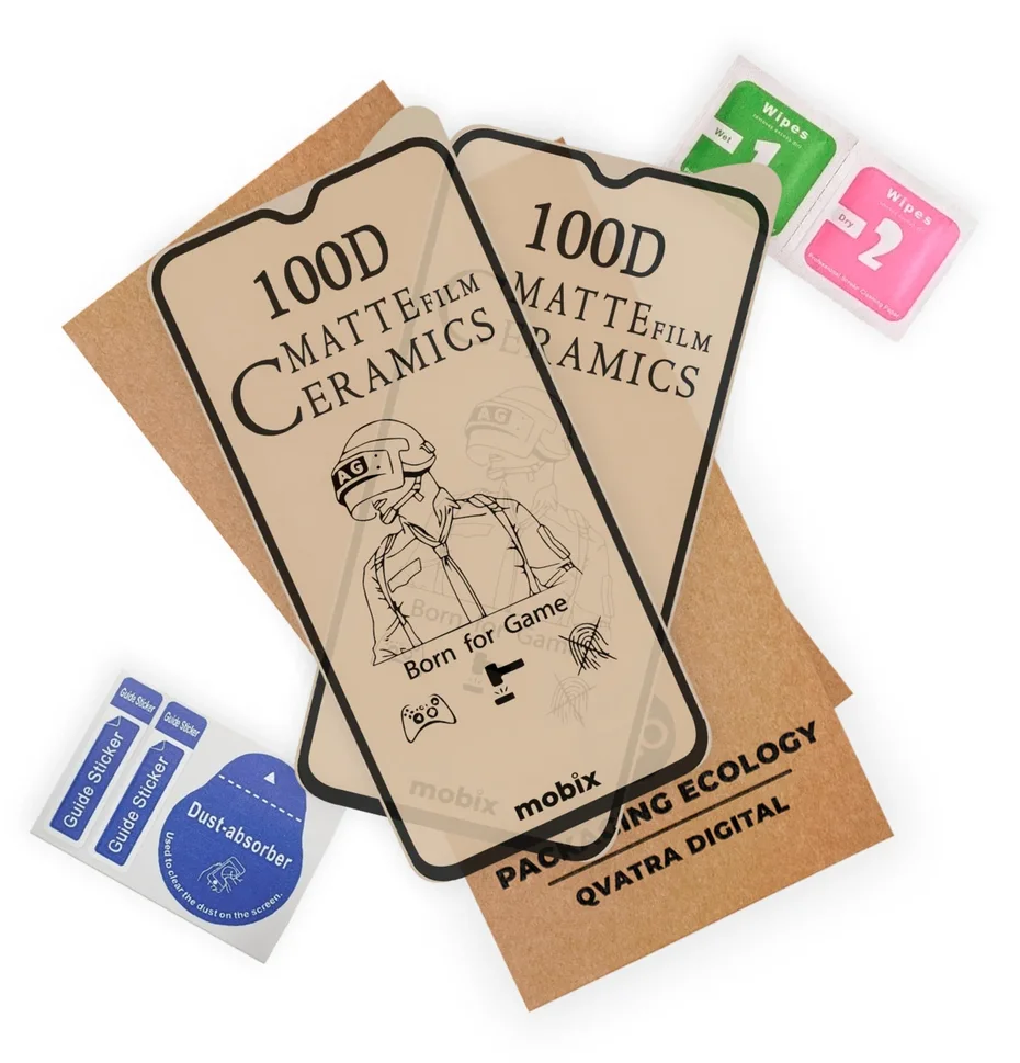 

Гибкое защитное стекло Matte Ceramics для Poco M3/Комплект 2 шт/100D