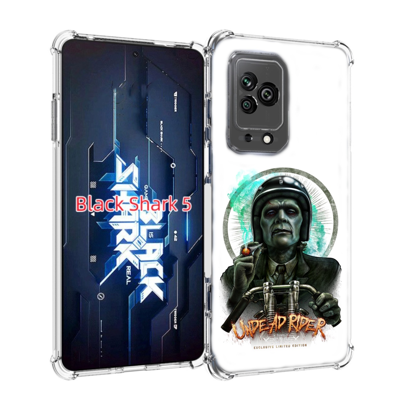 

Чехол MyPads зеленый мужчина с сигаретой на мотоцикле для Xiaomi Black Shark 5, Прозрачный, Tocco