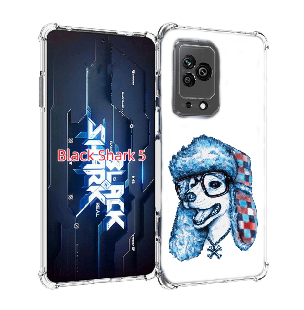 

Чехол MyPads зимний пес для Xiaomi Black Shark 5, Прозрачный, Tocco