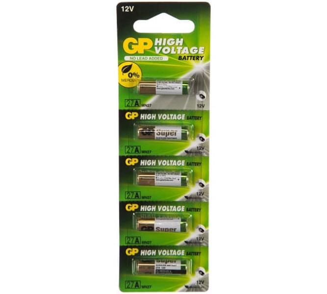 Батарейка Gp 27Af-2C5,12V Для Брелока Сигнализации GP BATTERIES GP 27AF-2C5