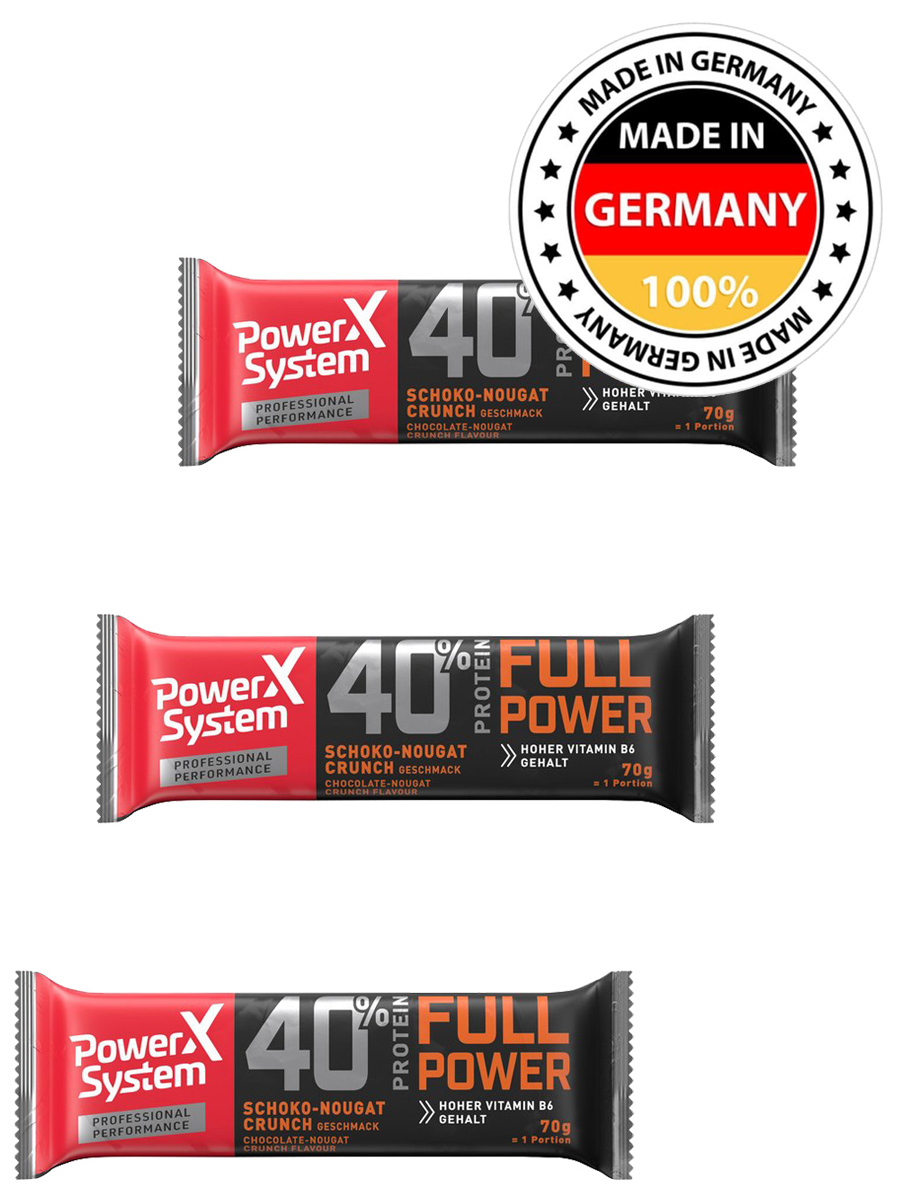 

Power System Full Power Protein Bar (Шоколадная нуга) 3х70г