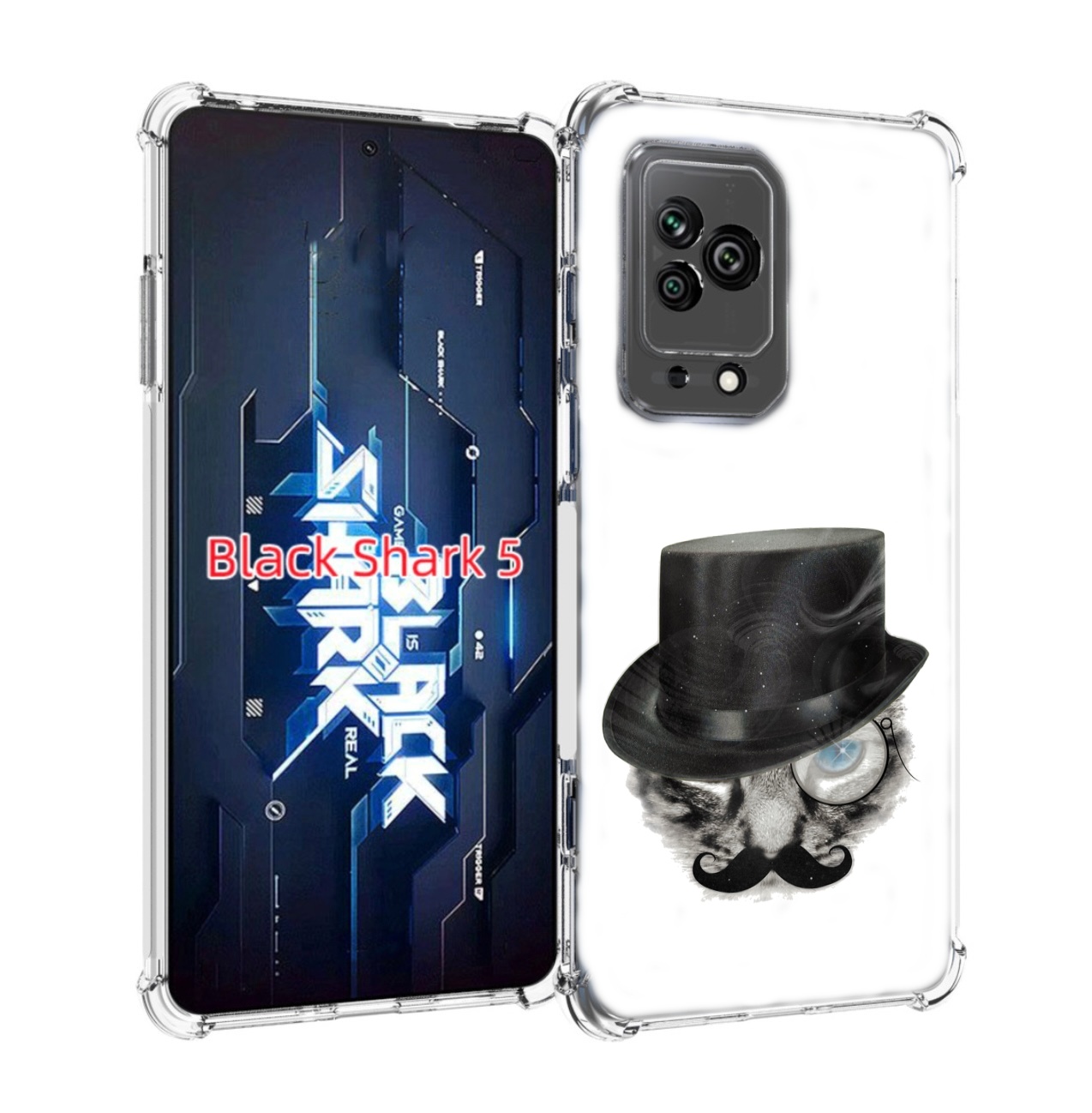 

Чехол MyPads интелегентный кот для Xiaomi Black Shark 5, Прозрачный, Tocco