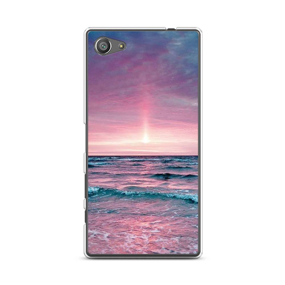 

Чехол для Sony Xperia Z5 compact "Восход 3", Розовый;голубой, 52250-2