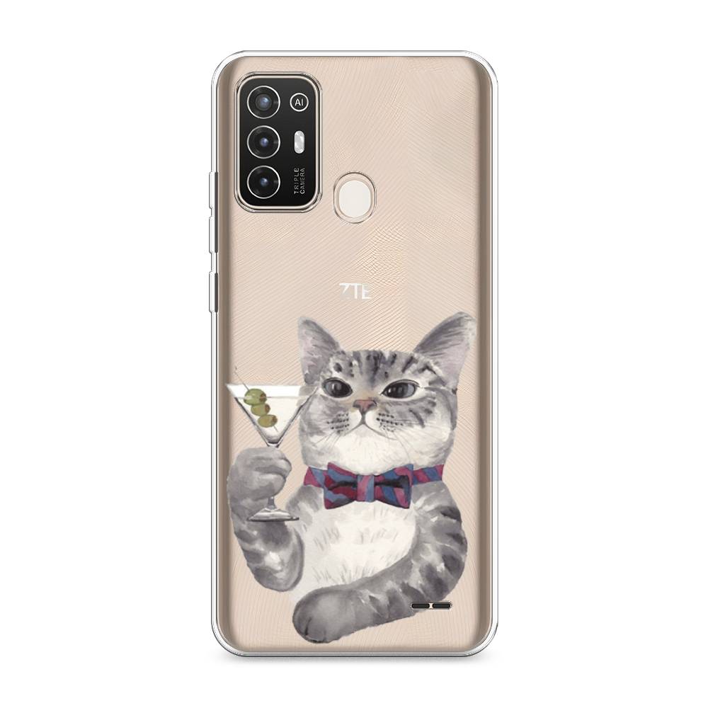 

Силиконовый чехол "Кот джентльмен" на ZTE Blade A52, Кот джентльмен