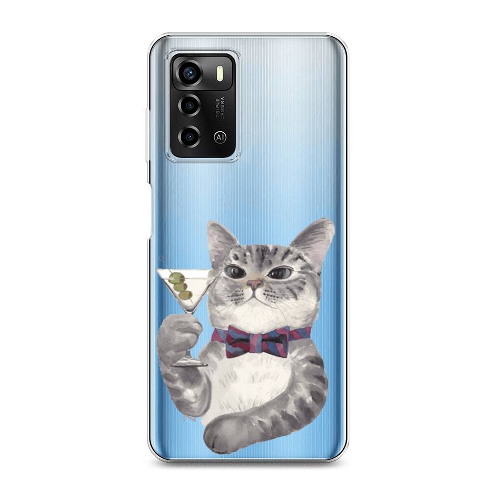 

Силиконовый чехол "Кот джентльмен" на ZTE Blade A72, Кот джентльмен