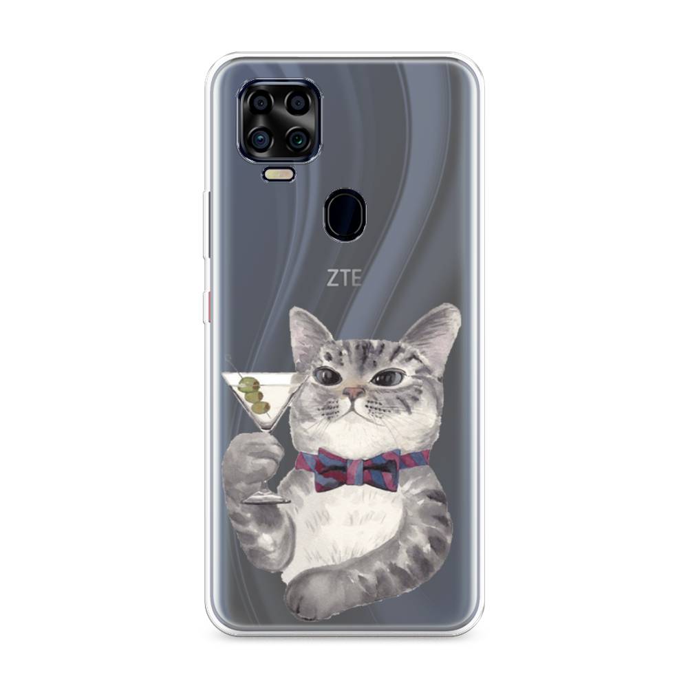 

Силиконовый чехол "Кот джентльмен" на ZTE Blade V2020 4G, Кот джентльмен