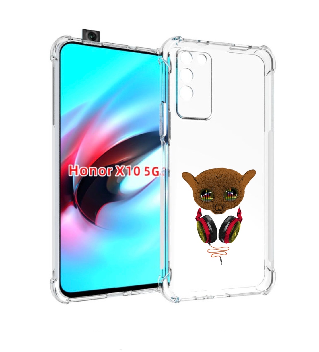 

Чехол MyPads диджей для Honor X10, Прозрачный, Tocco