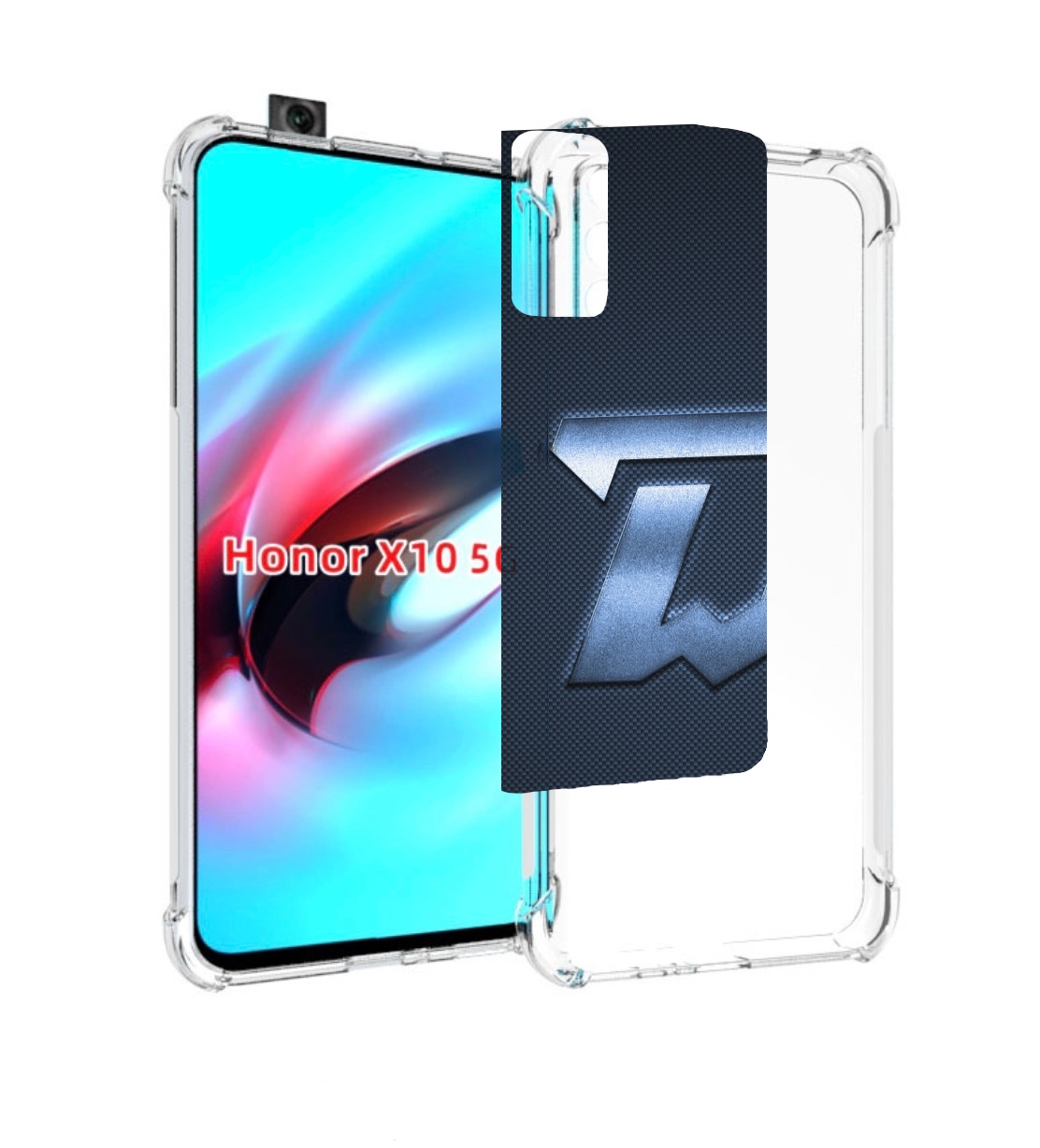 

Чехол MyPads динамо минск хоккеи мужской для Honor X10, Прозрачный, Tocco