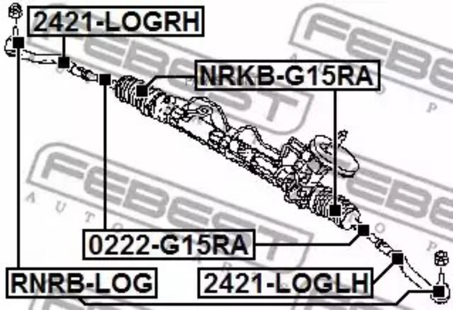 

FEBECT RNRBLOG RNRB-LOG_пыльник наконечника рулевого!\ Dacia Logan all 04>