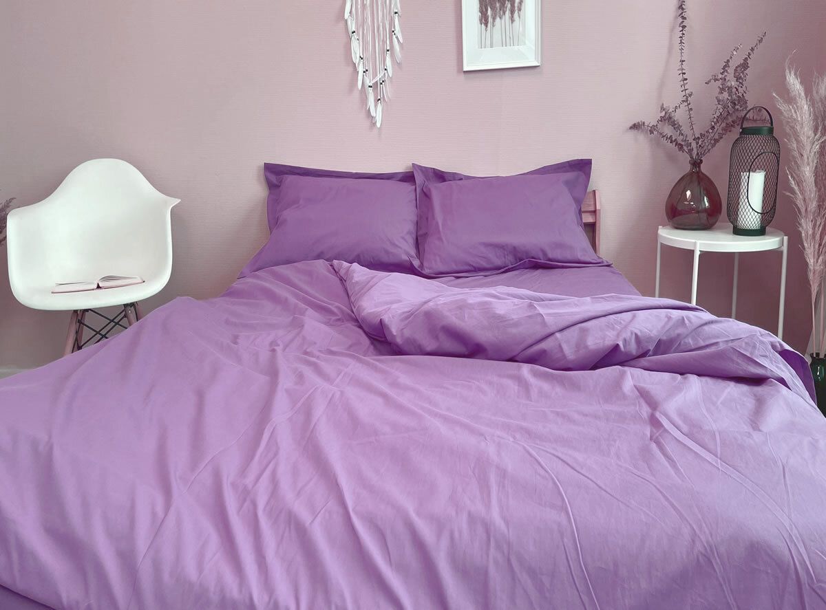 

Простыня Maktex Сирень 180x200 см, из варёного хлопка на резинке 180х200х40