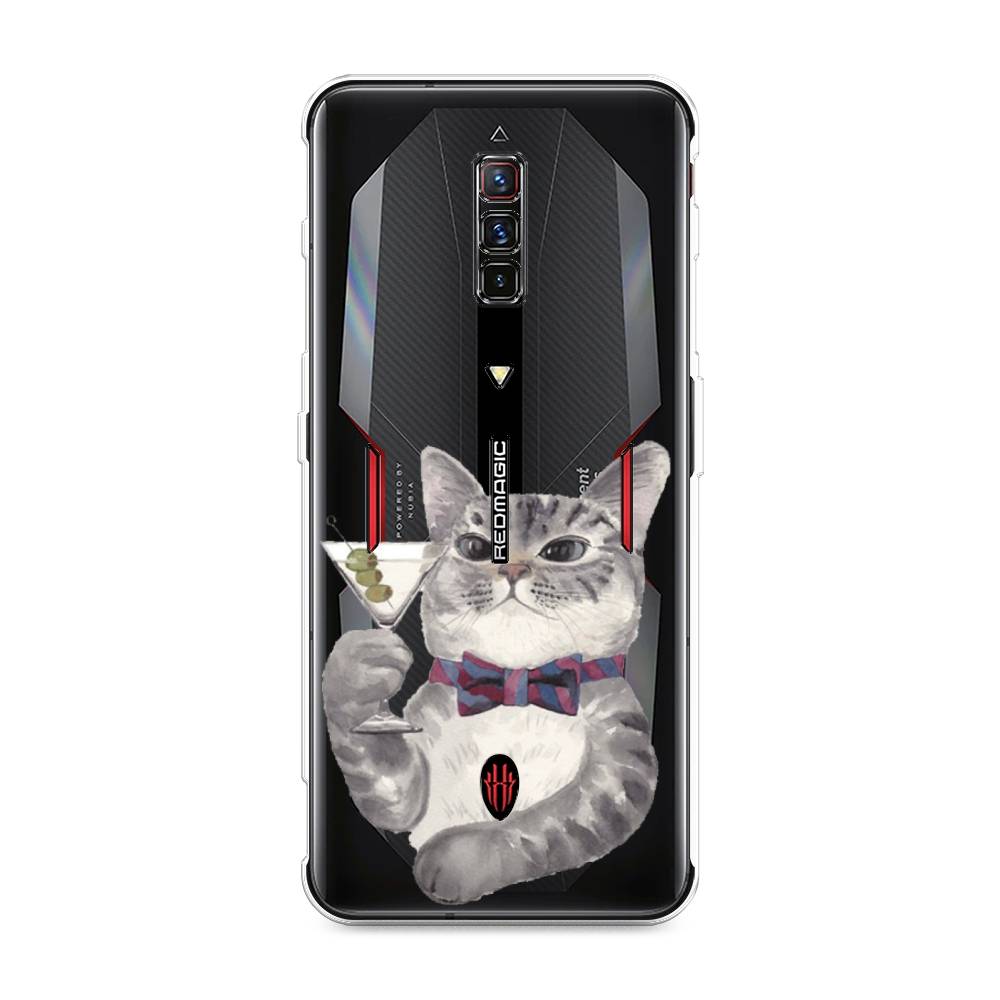 

Силиконовый чехол "Кот джентльмен" на ZTE Nubia Red Magic 6, Кот джентльмен