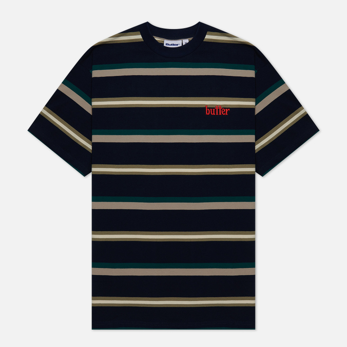 

Мужская футболка Butter Goods Base Stripe синий, Размер S, Base Stripe