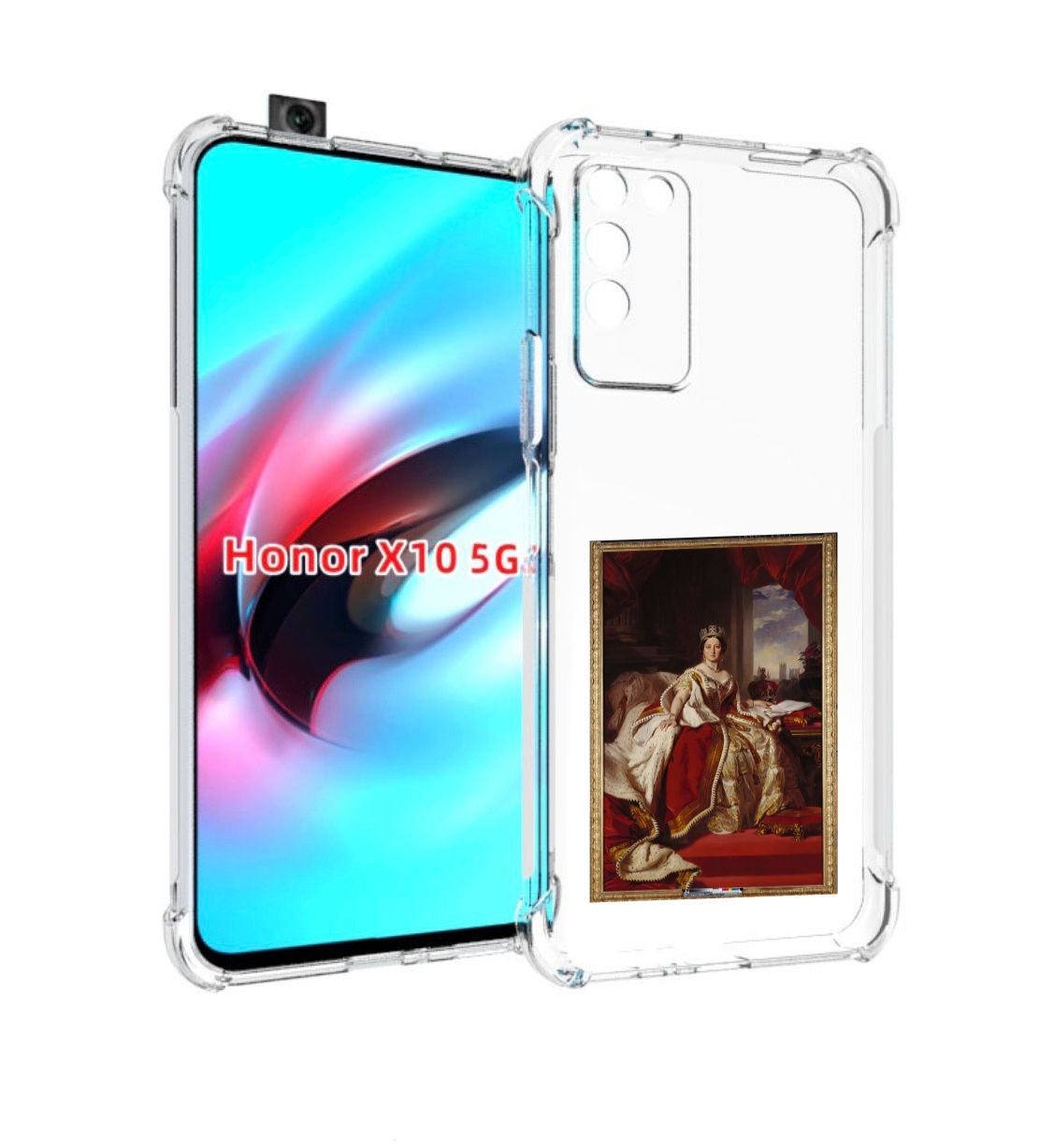 

Чехол MyPads елизавета-2 для Honor X10, Прозрачный, Tocco
