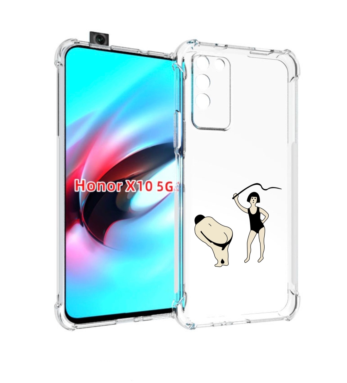 

Чехол MyPads женщина-наказывает для Honor X10, Прозрачный, Tocco