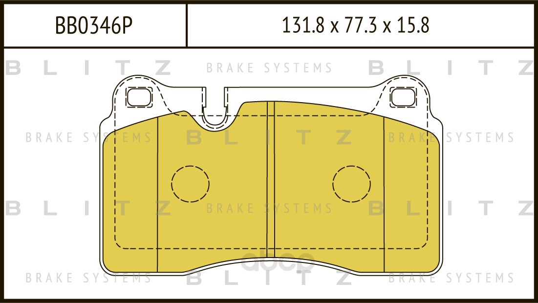 

Тормозные колодки BLITZ дисковые для Volkswagen Touareg 2005- BB0346P