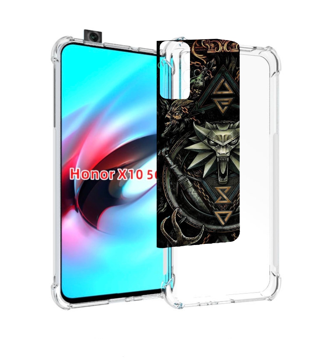 

Чехол MyPads загружено для Honor X10, Прозрачный, Tocco