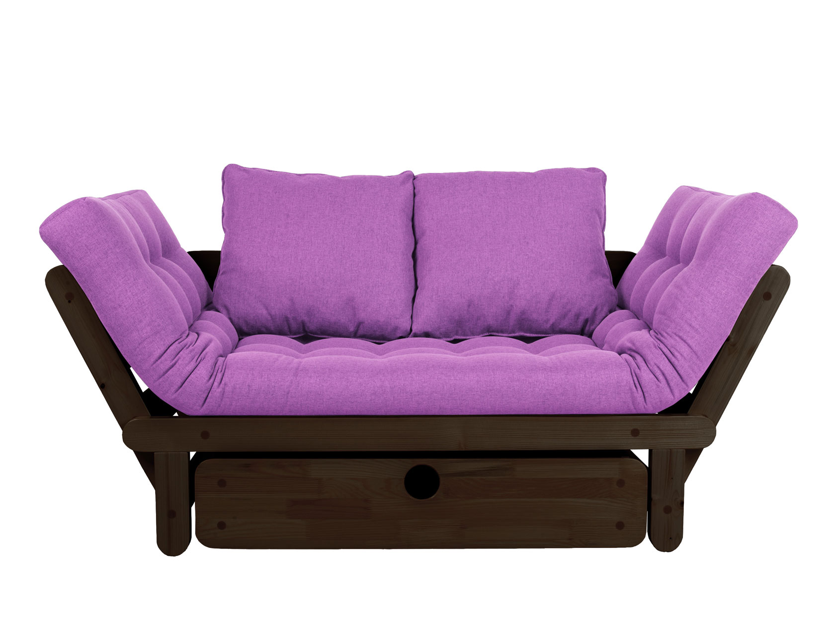 фото Диван-кровать андерсон сламбер бокс, венге/фиолетовый