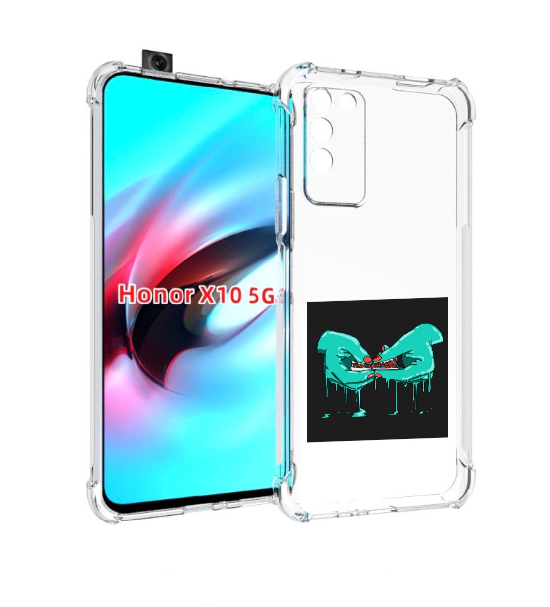 

Чехол MyPads закручиваю-розочки для Honor X10, Прозрачный, Tocco