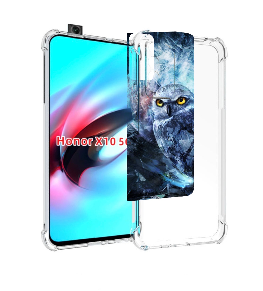 

Чехол MyPads замороженная-сова для Honor X10, Прозрачный, Tocco