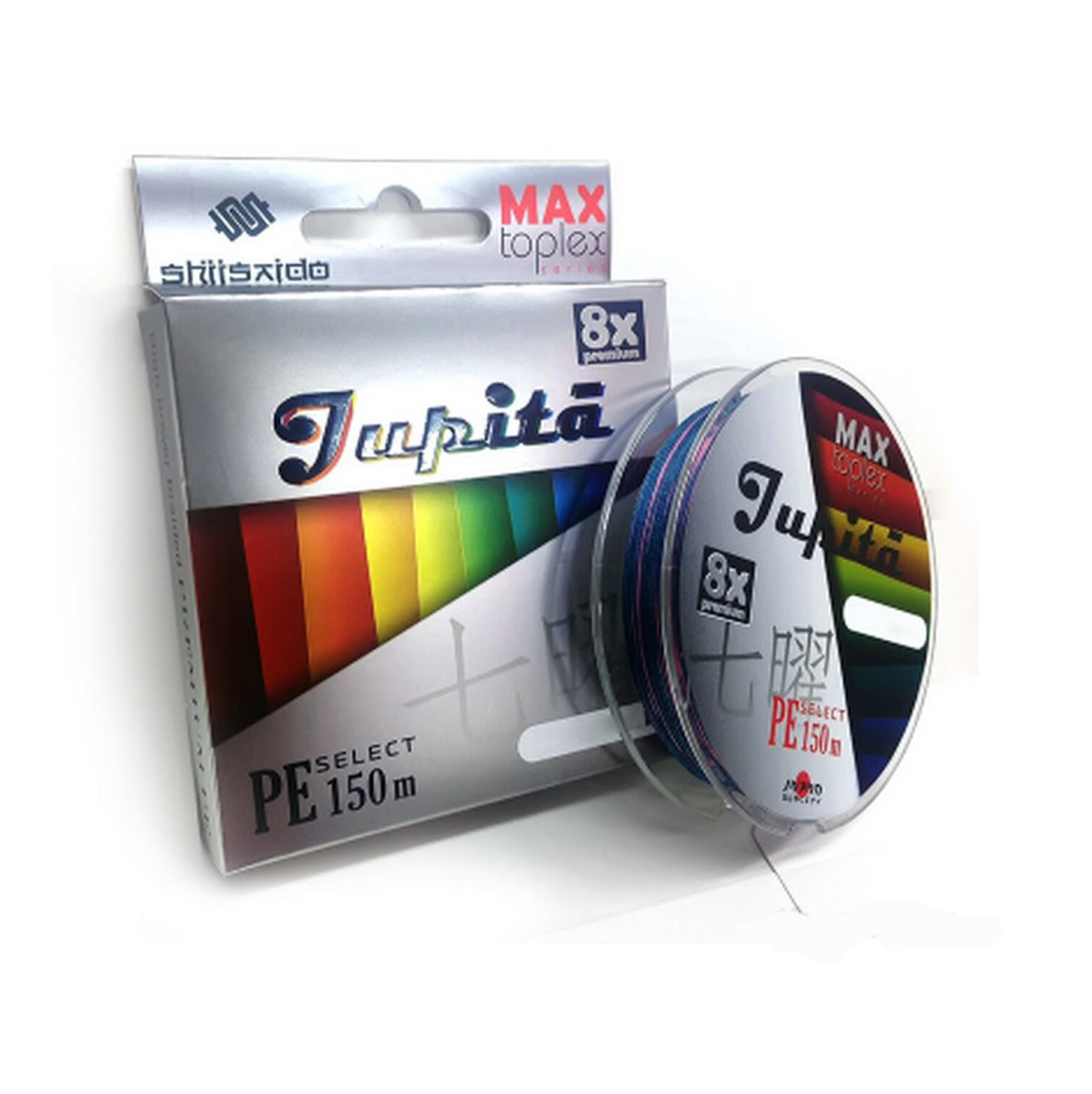 

Шнур плетеный Shii Saido Jupita 8X, 150 м, 0,185 мм, до 8,15 кг, multicolor SBLJ150-8X-18, Jupita 8X