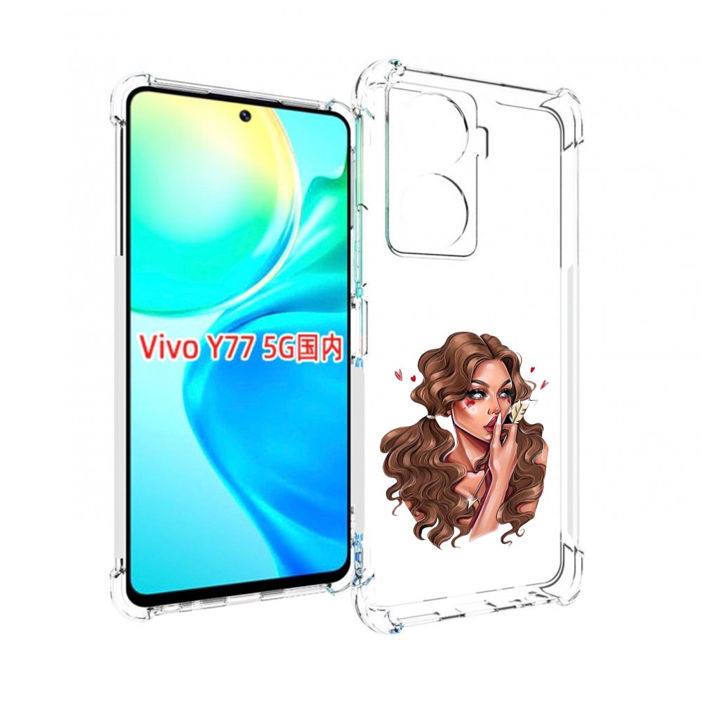 

Чехол MyPads девушка-со-стрелой женский для Vivo Y77 5G, Прозрачный, Tocco