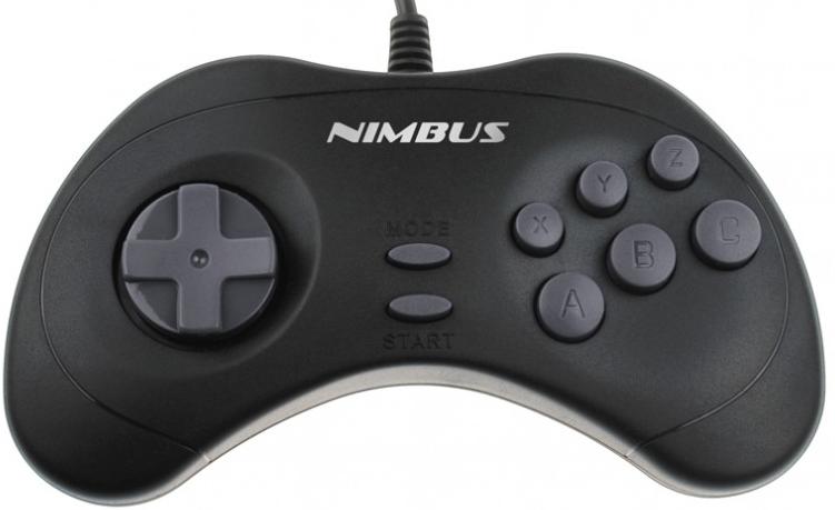 фото Геймпад проводной 16 bit sega megadrive nimbus 9 pin (30-js) черный (16 bit)