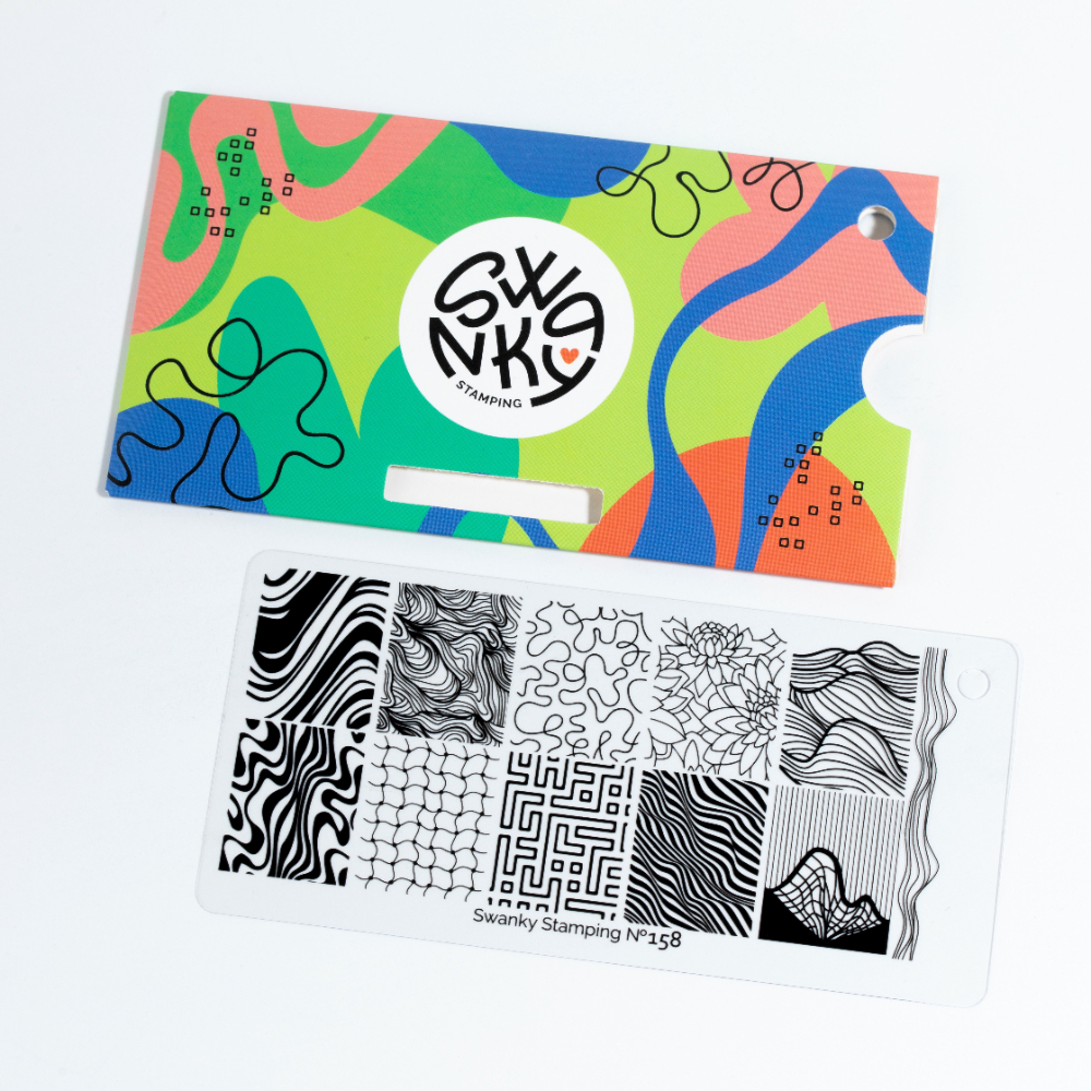 

Пластина для стемпинга Swanky Stamping №158, Черный