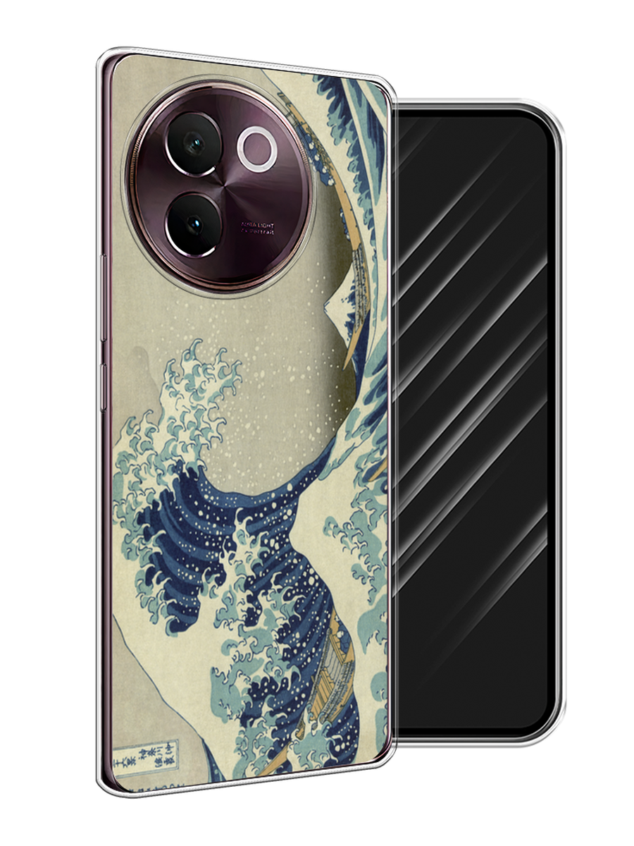 

Чехол Awog на Vivo V30e "Большая волна в Канагаве", Серый;синий;голубой, 2610550-1
