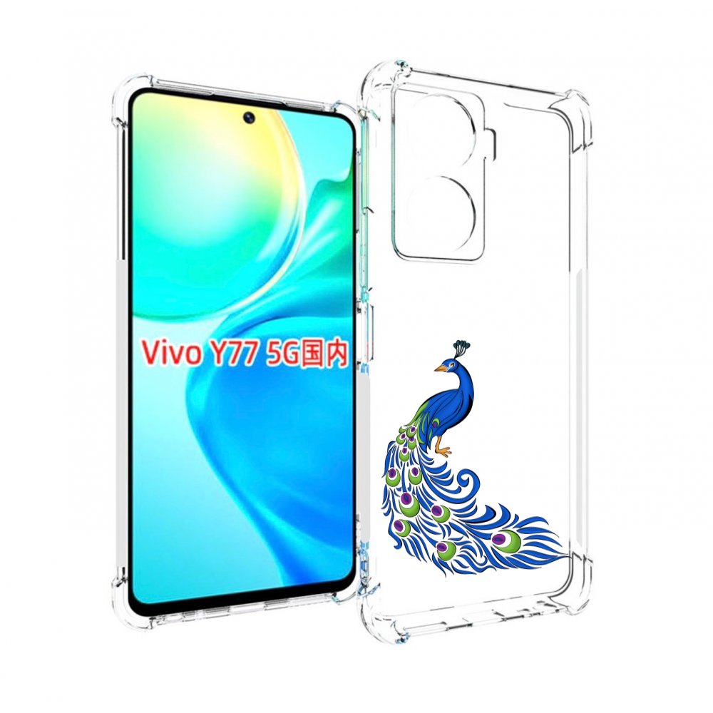 

Чехол MyPads жарптица-голубая для Vivo Y77 5G, Прозрачный, Tocco