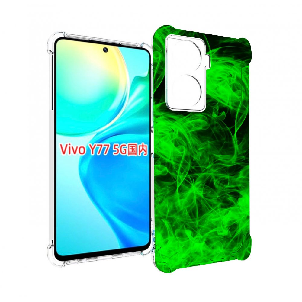 

Чехол MyPads зеленый-дымок для Vivo Y77 5G, Прозрачный, Tocco