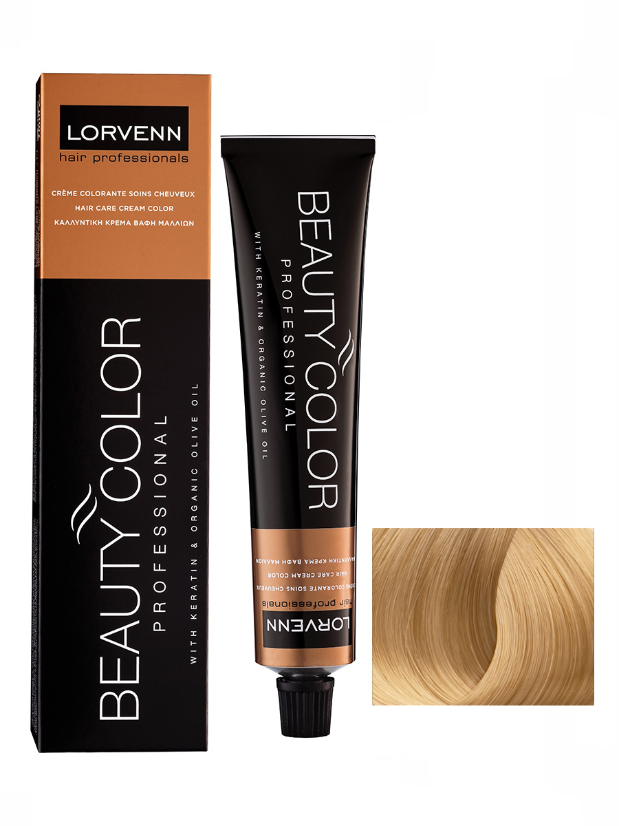 Крем-краска LORVENN HAIR PROFESSIONALS BEAUTY COLOR 904 светло-медный блондин 70 мл