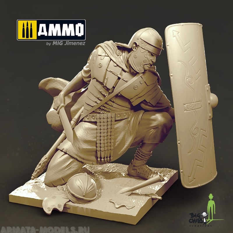 

BCEH750005 Миниатюра Kneeling Legionarius