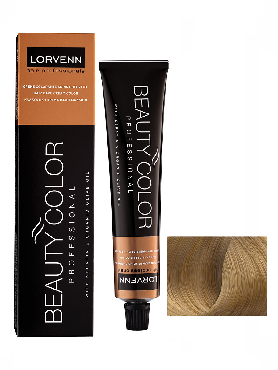 

Крем-краска LORVENN HAIR PROFESSIONALS BEAUTY COLOR 9.73 табачный блондин 70 мл