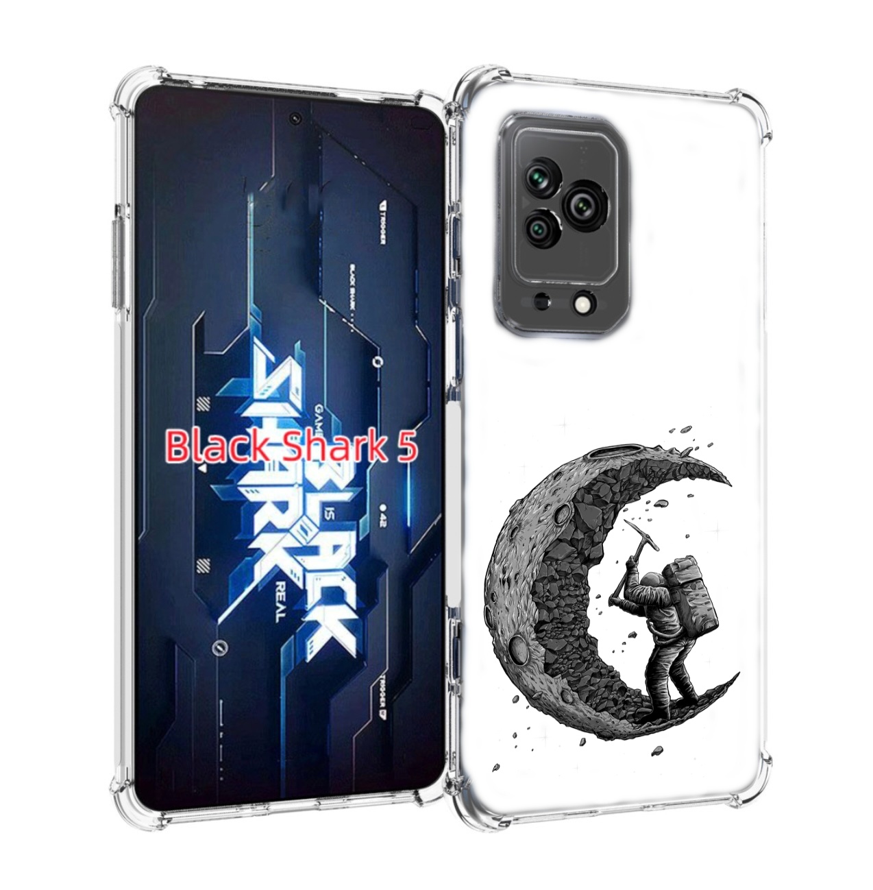 

Чехол MyPads камненная луна для Xiaomi Black Shark 5, Прозрачный, Tocco