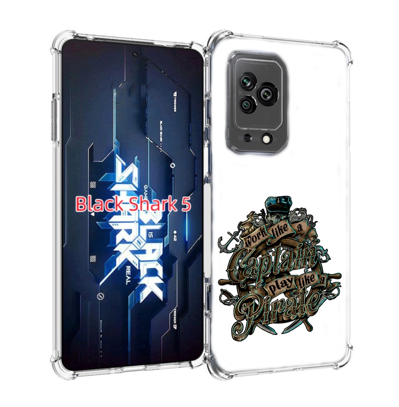 

Чехол MyPads капитан пиратов для Xiaomi Black Shark 5, Прозрачный, Tocco