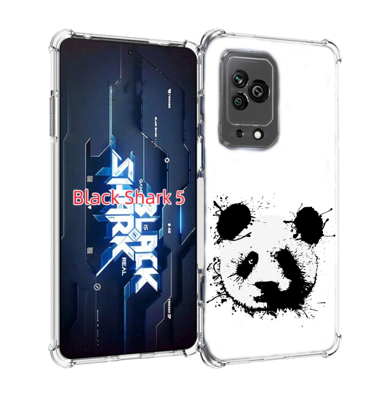 

Чехол MyPads клякса-панда для Xiaomi Black Shark 5, Прозрачный, Tocco