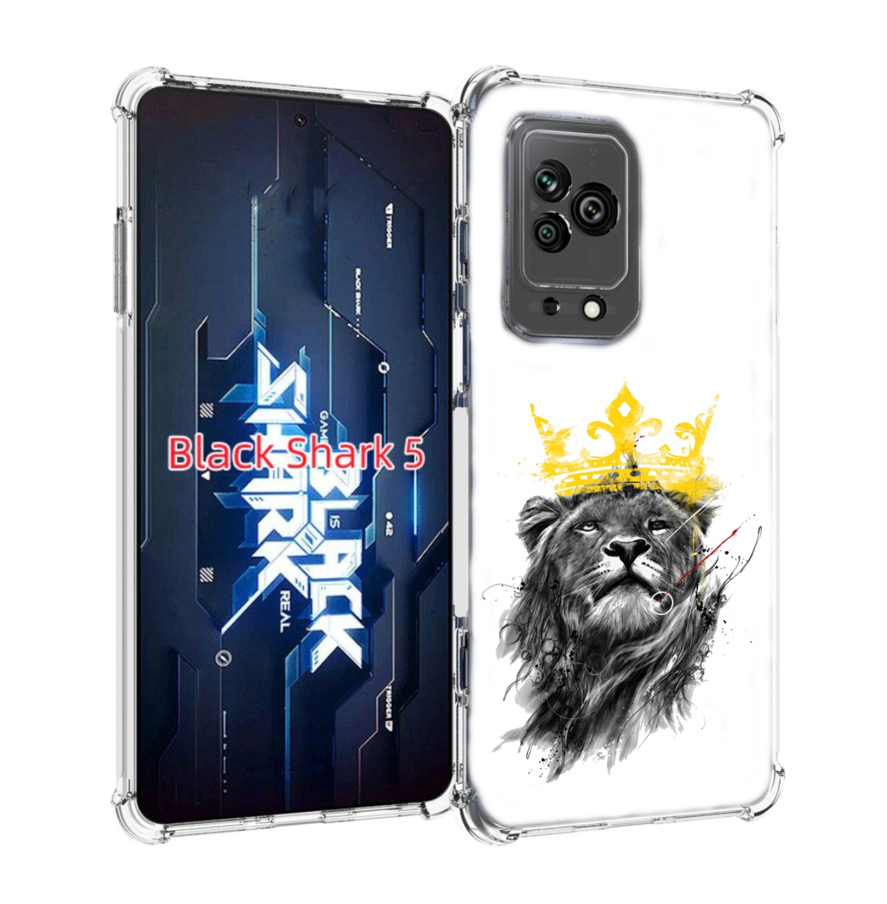 

Чехол MyPads король-лев для Xiaomi Black Shark 5, Прозрачный, Tocco
