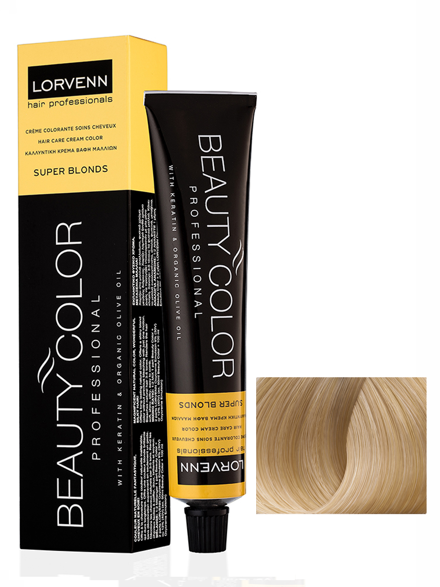 Купить Крем-краска LORVENN HAIR PROFESSIONALS BEAUTY COLOR 1013 супер медовый блонд 70 мл