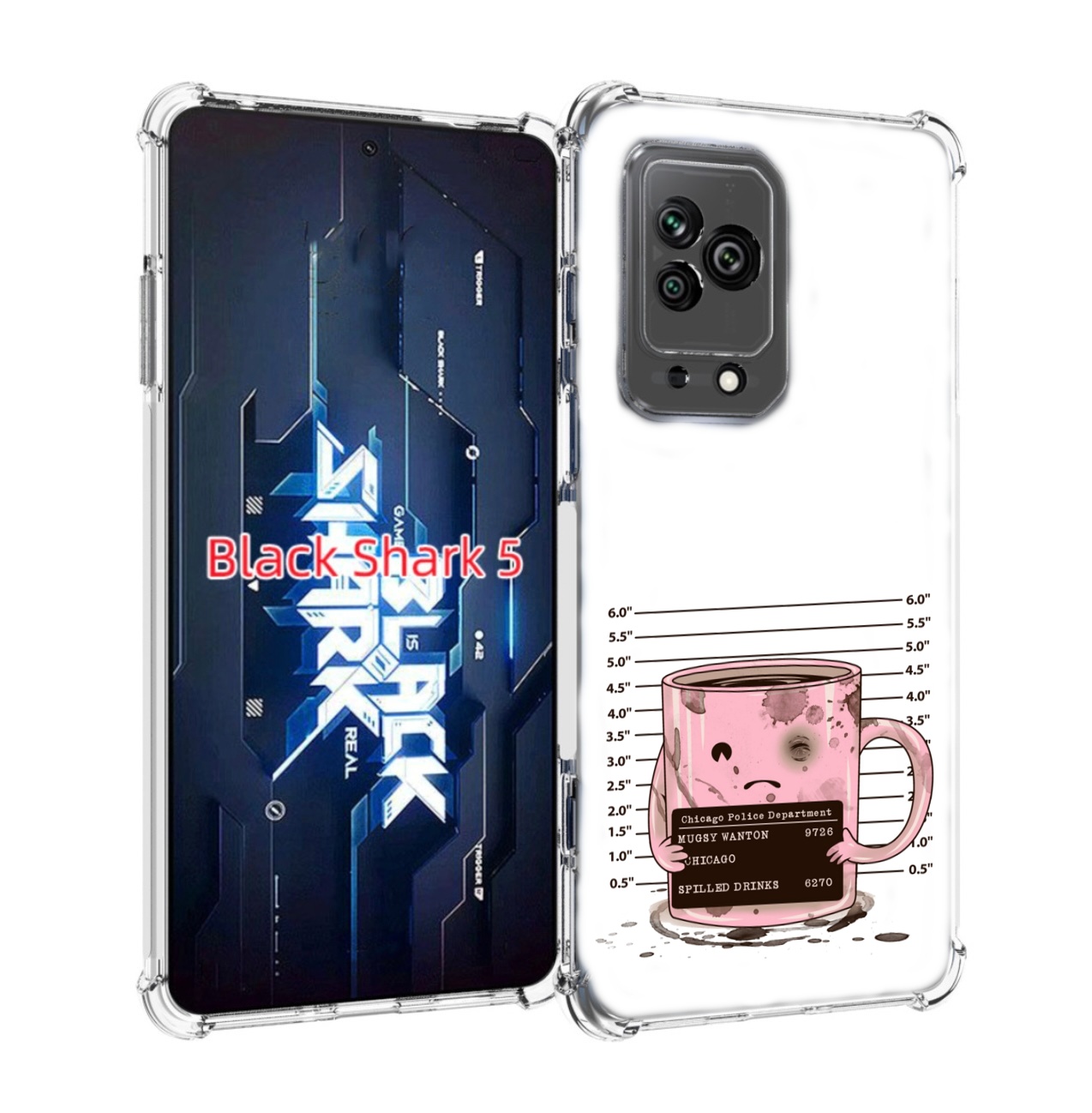 

Чехол MyPads кружка для Xiaomi Black Shark 5, Прозрачный, Tocco