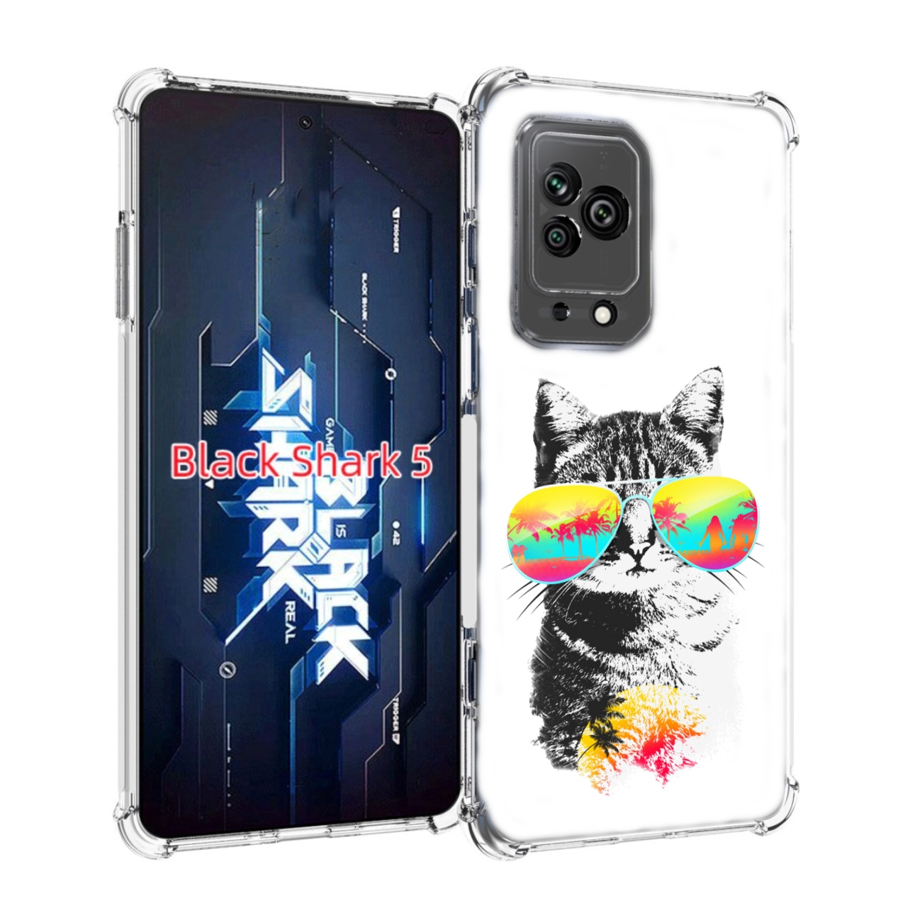 

Чехол MyPads крутой кот для Xiaomi Black Shark 5, Прозрачный, Tocco