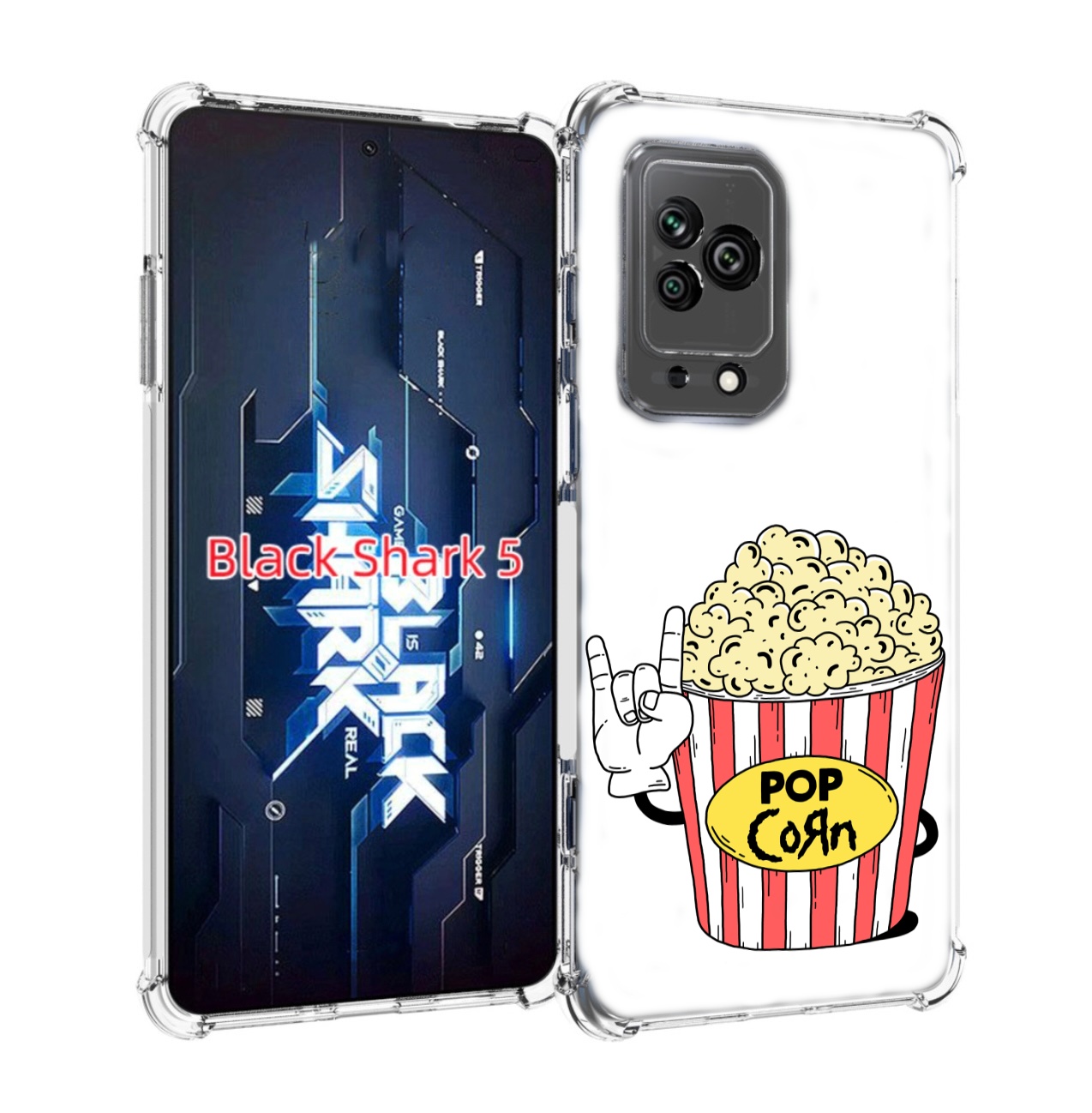 

Чехол MyPads крутой попкорн для Xiaomi Black Shark 5, Прозрачный, Tocco