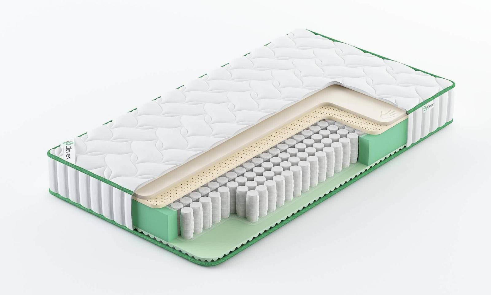 

Матрас Clever Feel 235x220, Белый, Feel