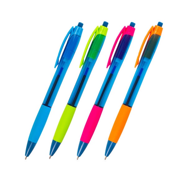 

Ручка шариковая масляная автоматическая с грипом BRAUBERG FRUITY RG 36 шт