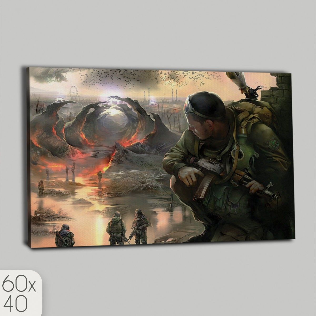 Картина интерьерная на холсте игра Stalker- 1219