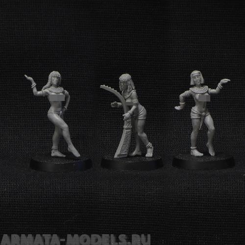 

BV-egypt02 Игровая миниатюра Egyptian musicians 3 models Египетские музыканты 3 модели