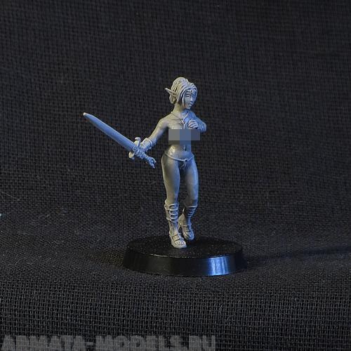 

BV-fem-elf Игровая миниатюра elven girl with sword эльфийская девочка с мечом